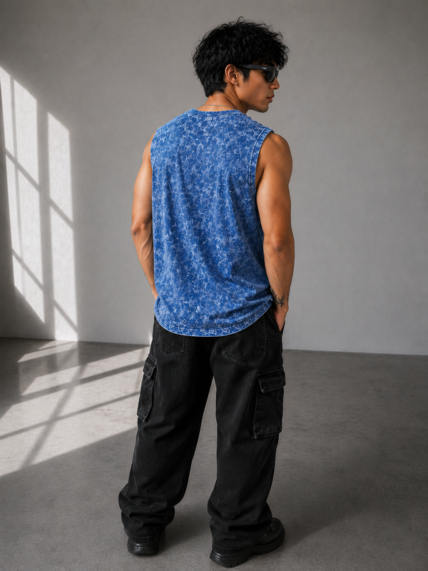 Oversized muscle tank