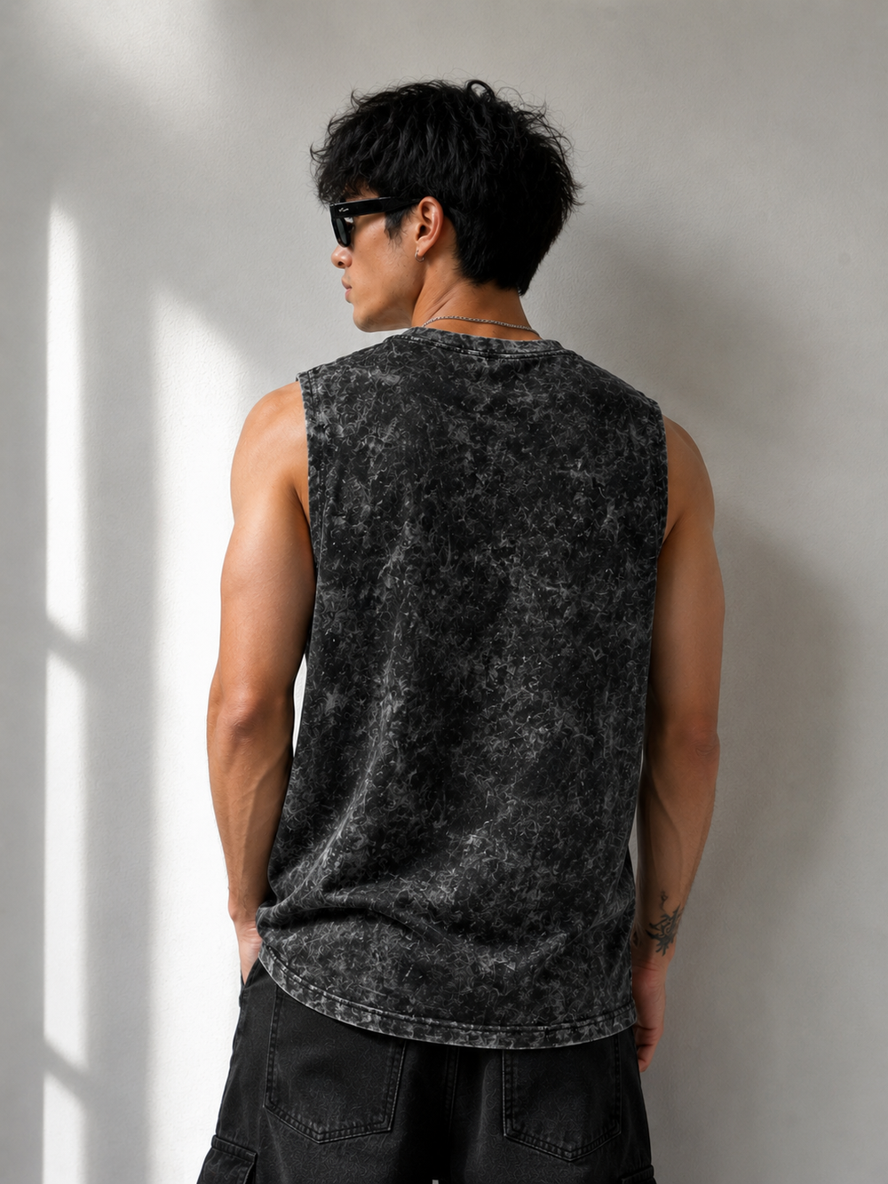 Oversized muscle tank