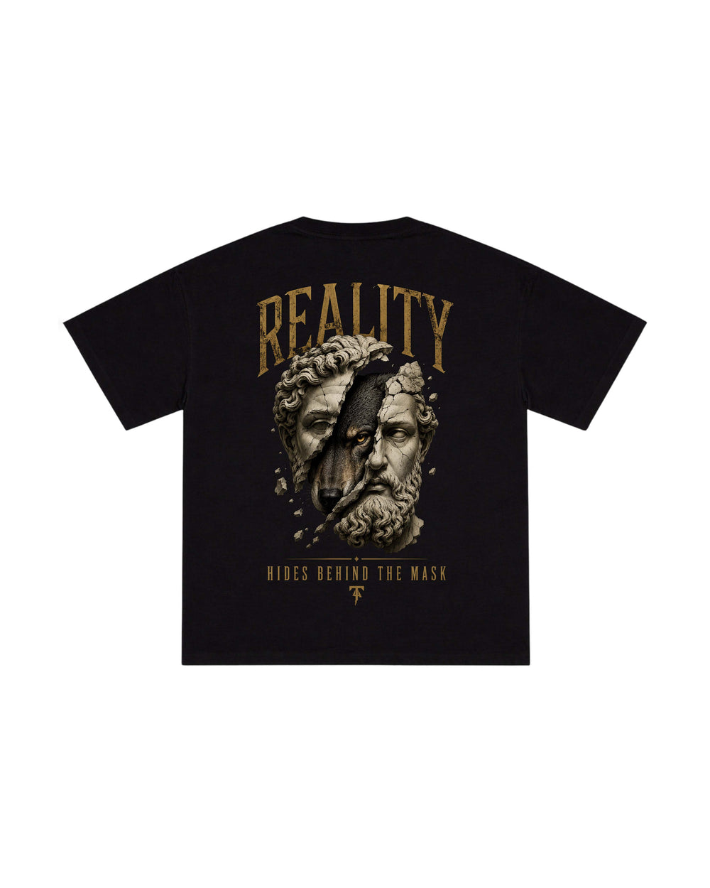 Reality collection black oversized tshirt