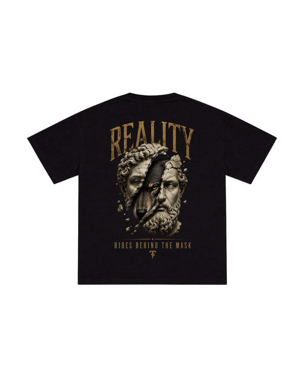Reality collection black oversized tshirt