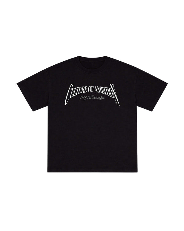 Culture of ambition black Oversized Tee