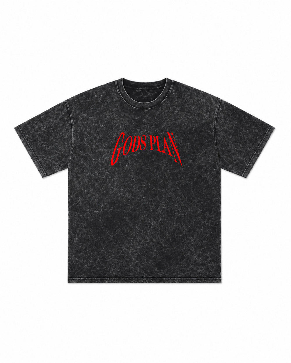 God's plan essential oversized Acidwash Tshirt