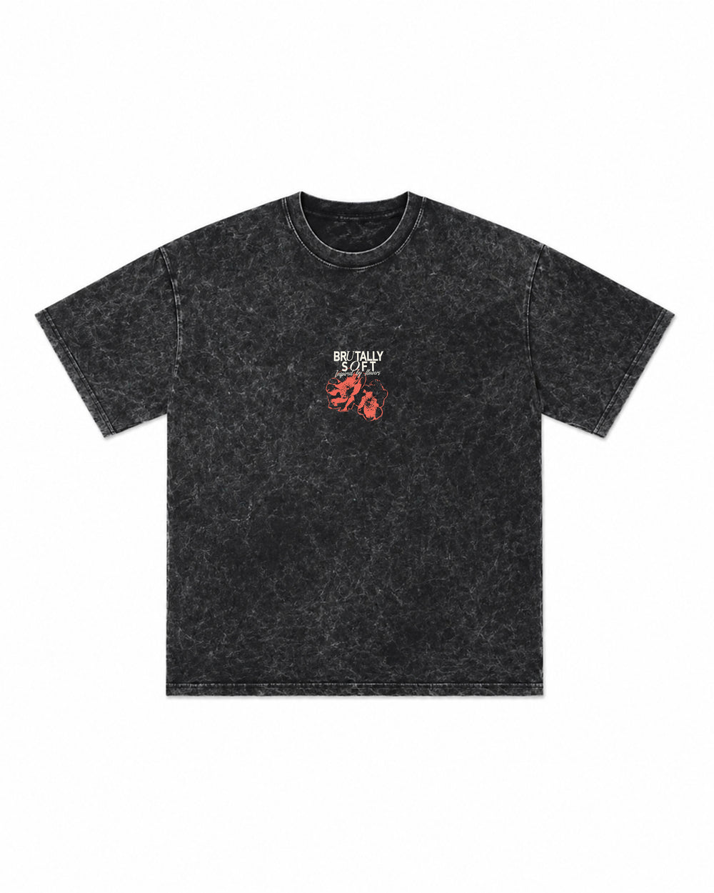 Black oversized acid wash T- shirt