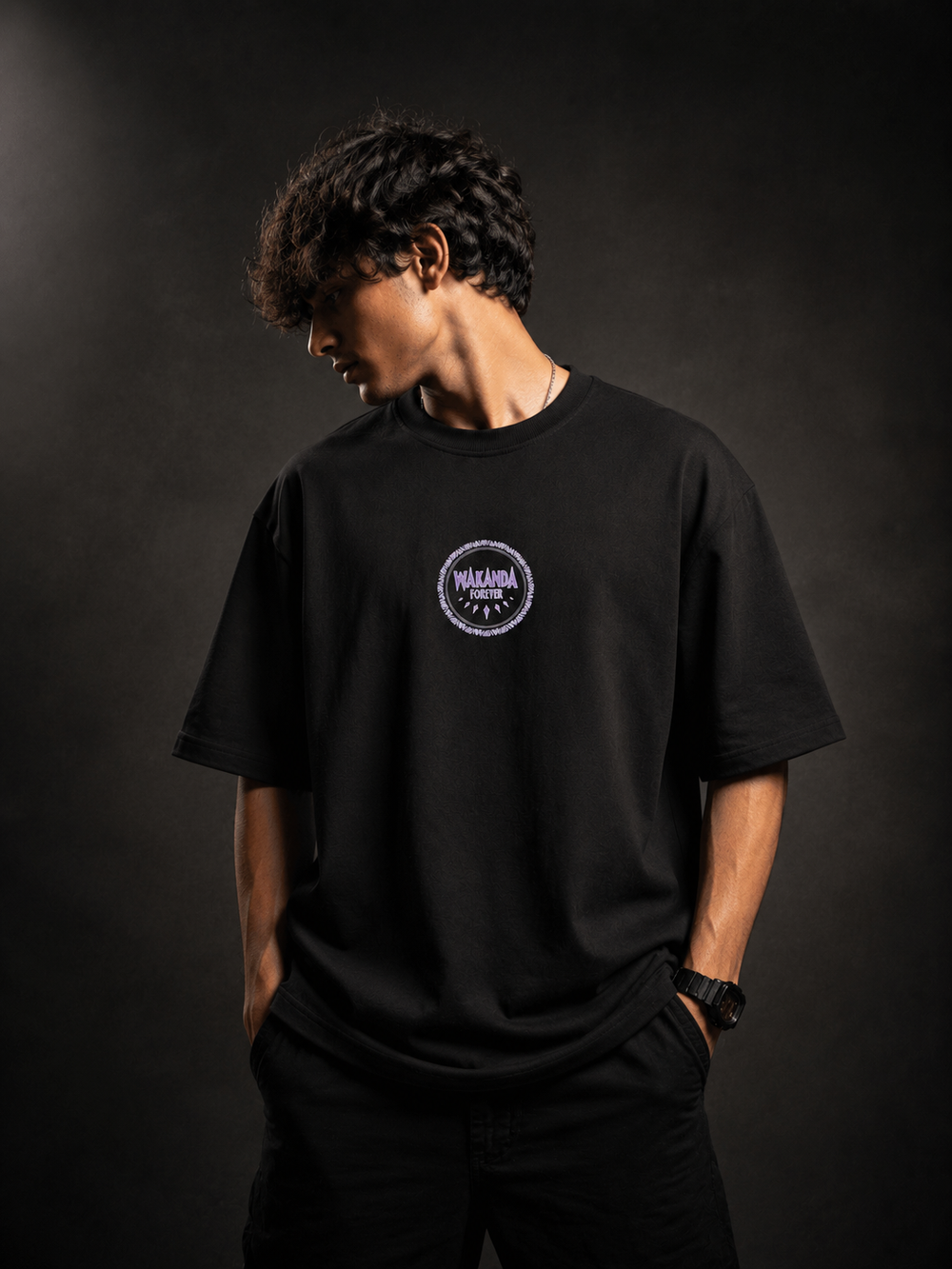 Black panther oversized T-shirt