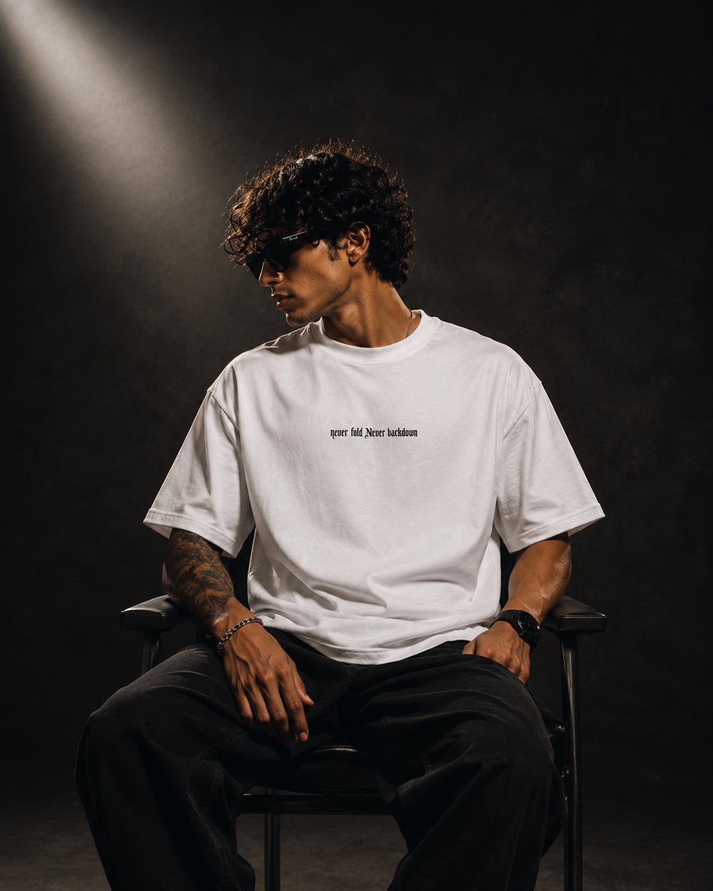 NFNB white Oversized T-shirt