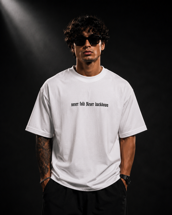NFNB white Oversized T-shirt