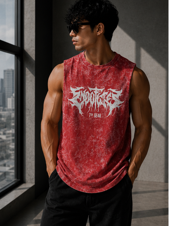 Oversized muscle tank top