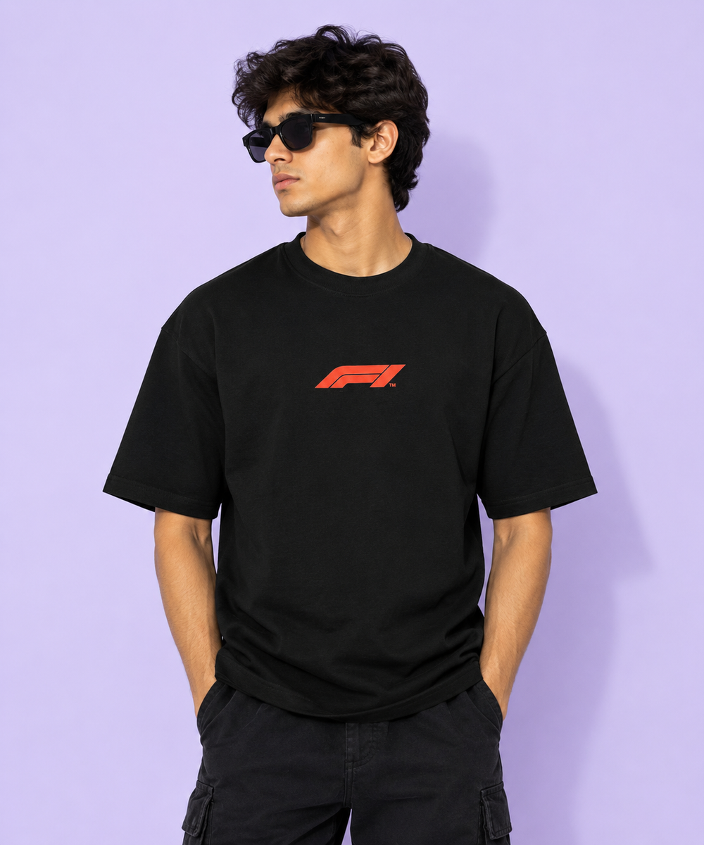 F1 forever oversized black tee