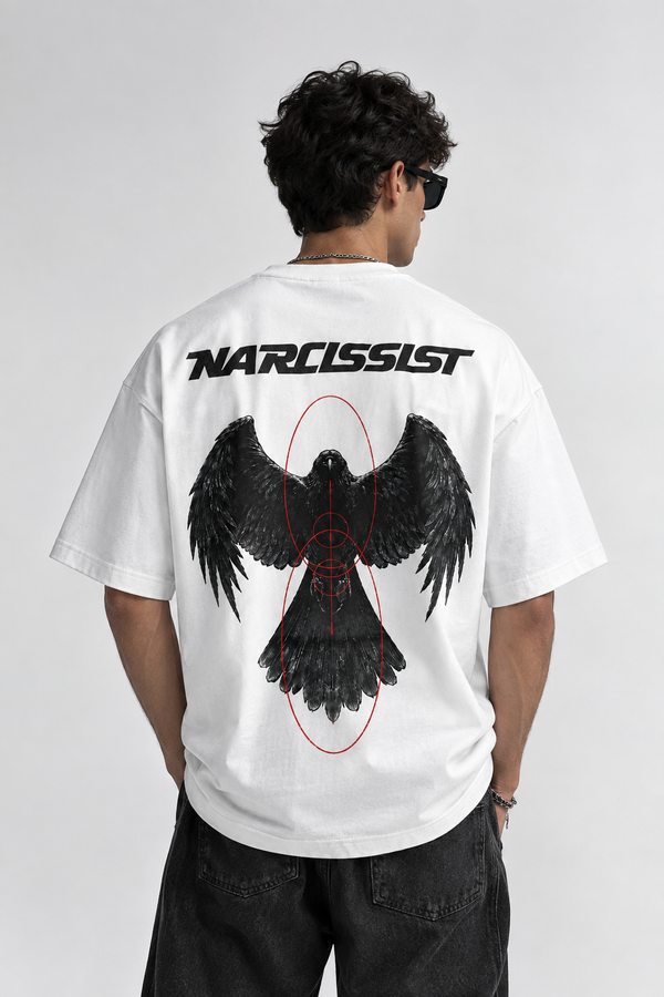 Unbothered edition white oversized tee
