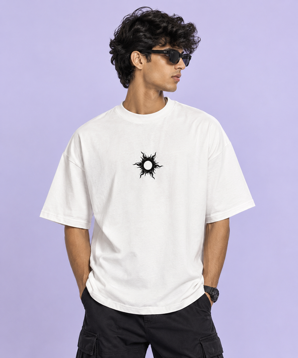 Arjuna &Karna oversized white tee