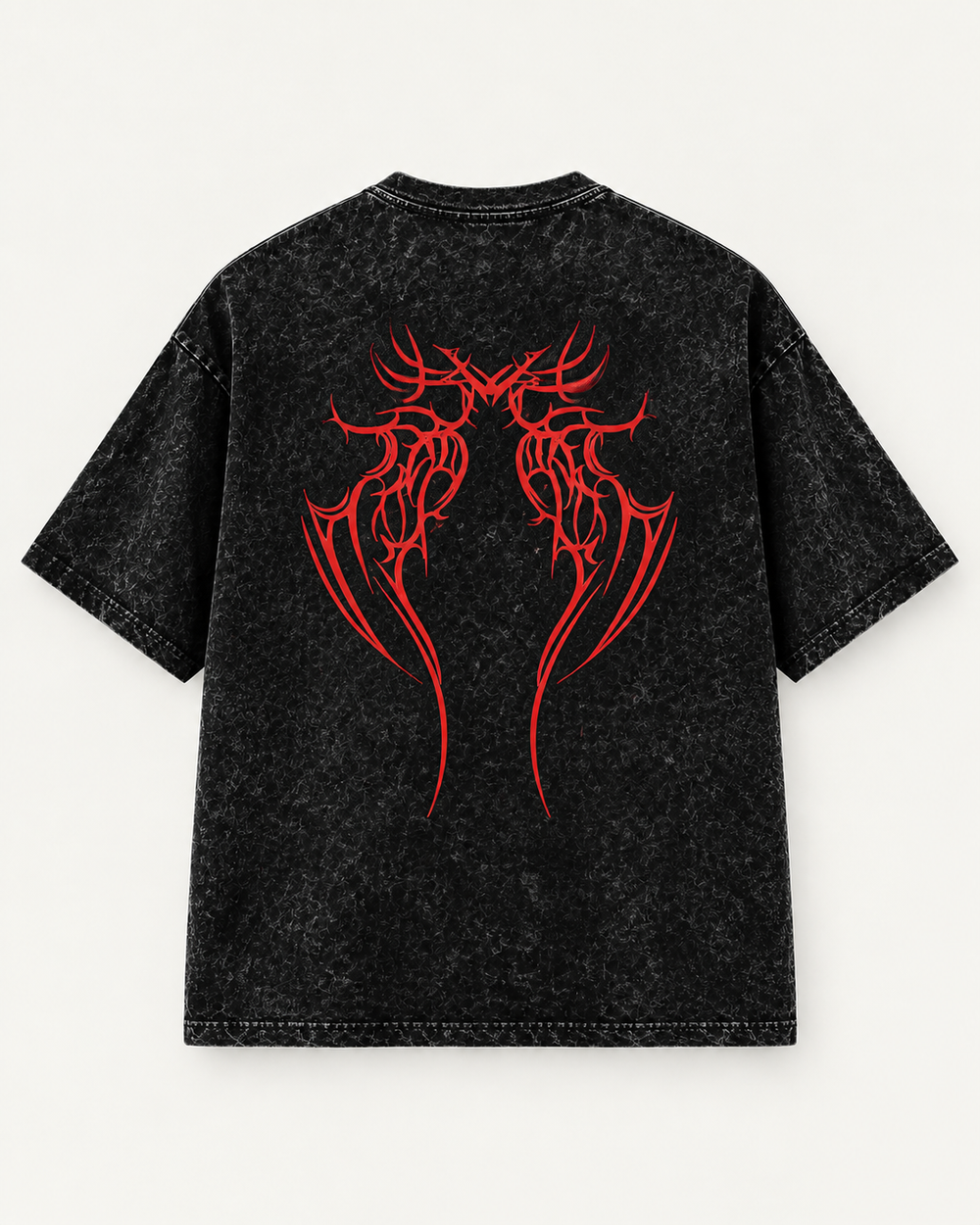 Inferno acidwash oversized tee