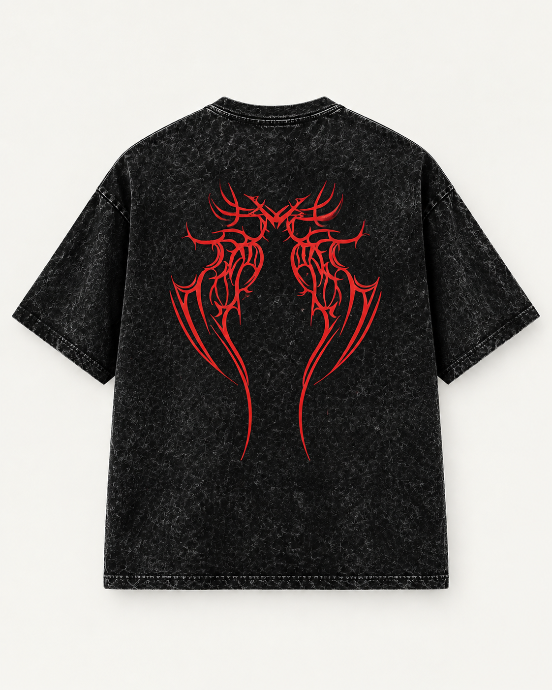 Inferno acidwash oversized tee