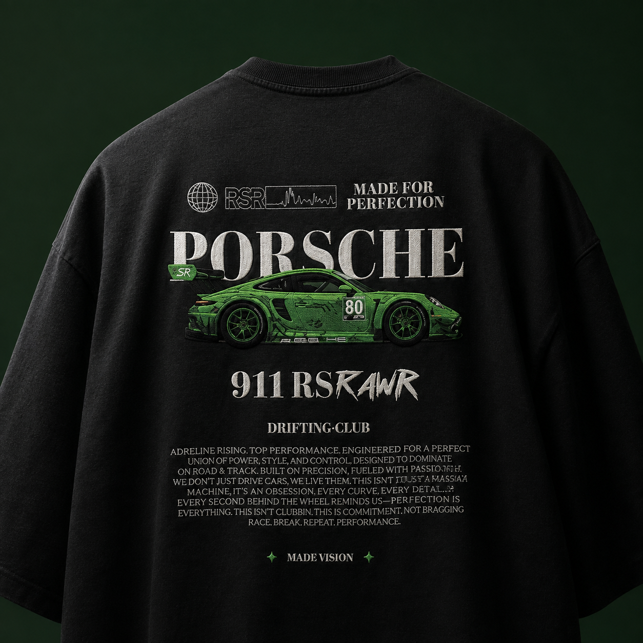 Porsche oversized tshirt