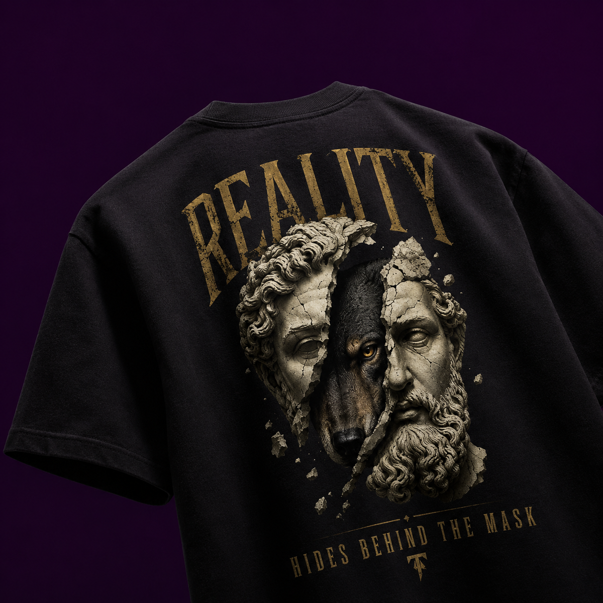 Reality collection black oversized tshirt