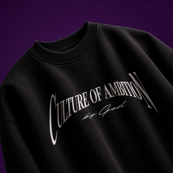 Culture of ambition black Oversized Tee