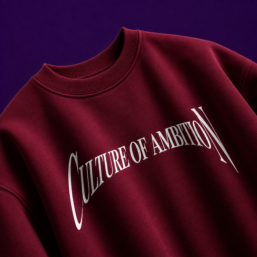 Culture of ambition Maroon tshirt