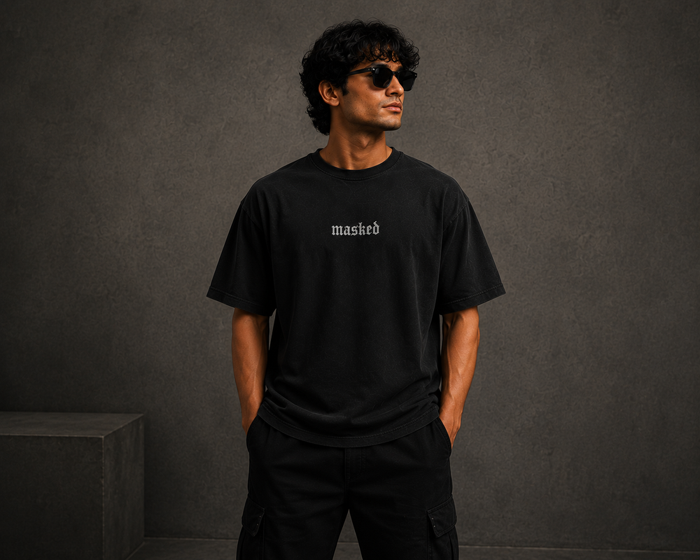 Reality collection black oversized tshirt