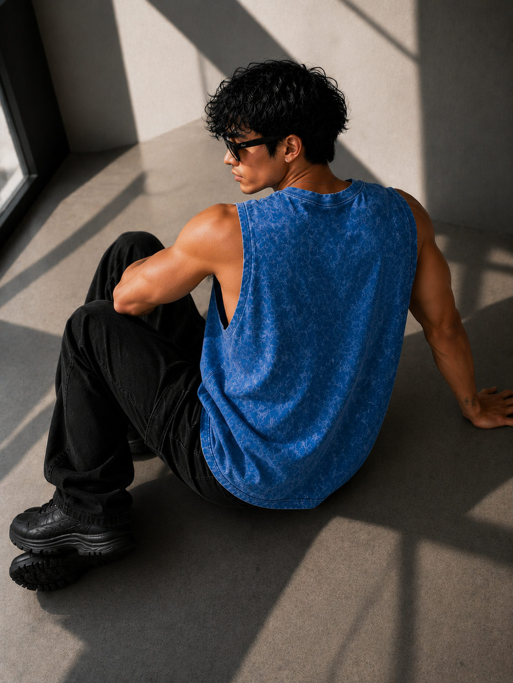 Oversized muscle tank