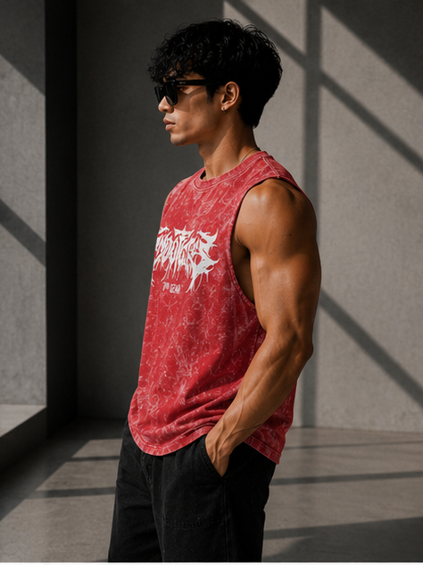 Oversized muscle tank top